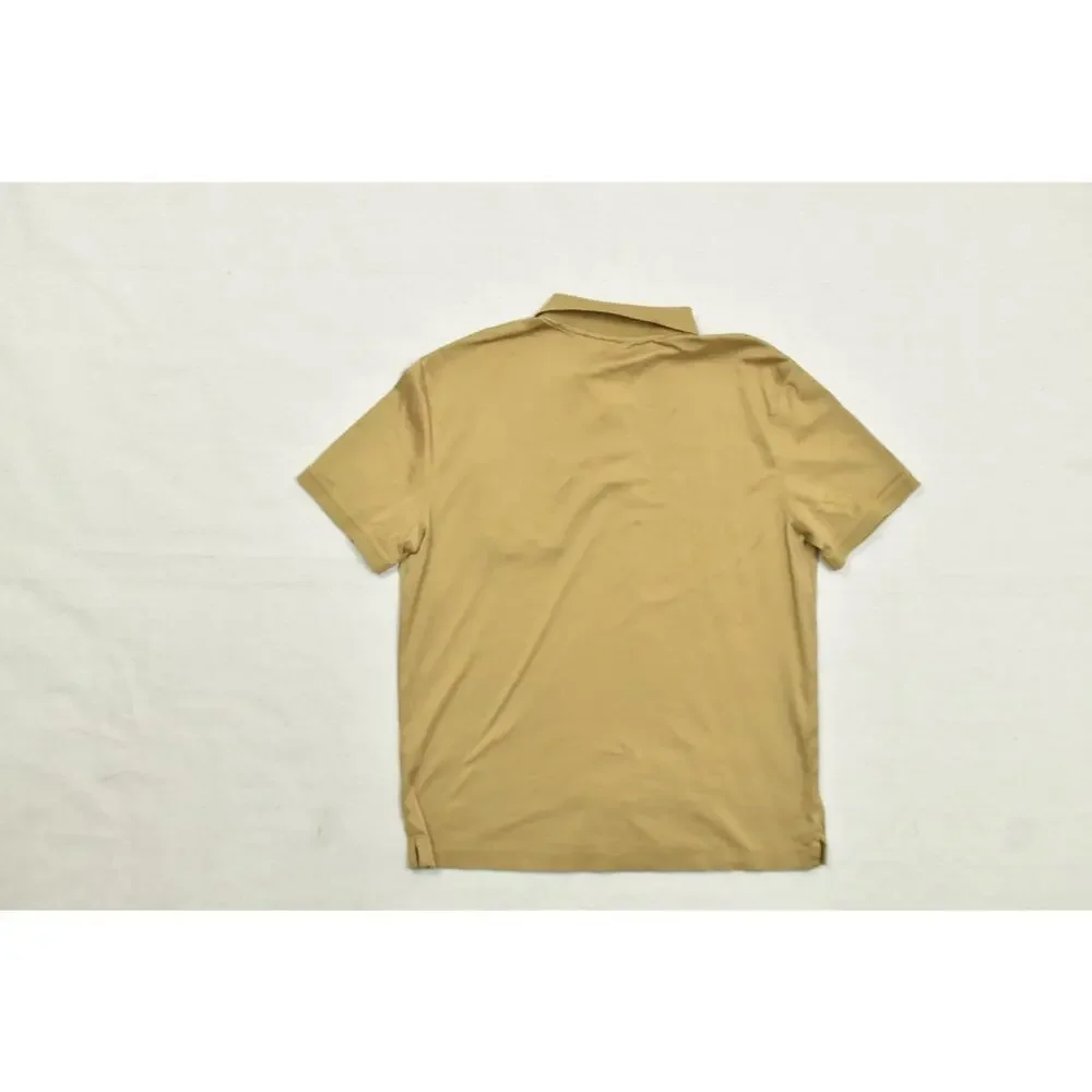 Banana Republic Luxe Touch Performance Polo Shirt Men's Size Medium M Gold Tan